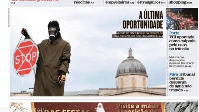 Cimeira do clima em Madrid em destaque nos jornais nacionais