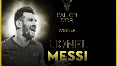 Messi conquista a Bola de Ouro e ‘desempata’ com Cristiano Ronaldo