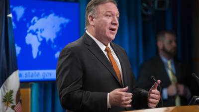 Pompeo defende “retenção militar” dos EUA na Venezuela