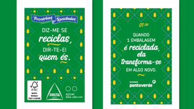 Sociedade Ponto Verde e Delta Cafés lançam edição de pacotes de açúcar sobre reciclagem