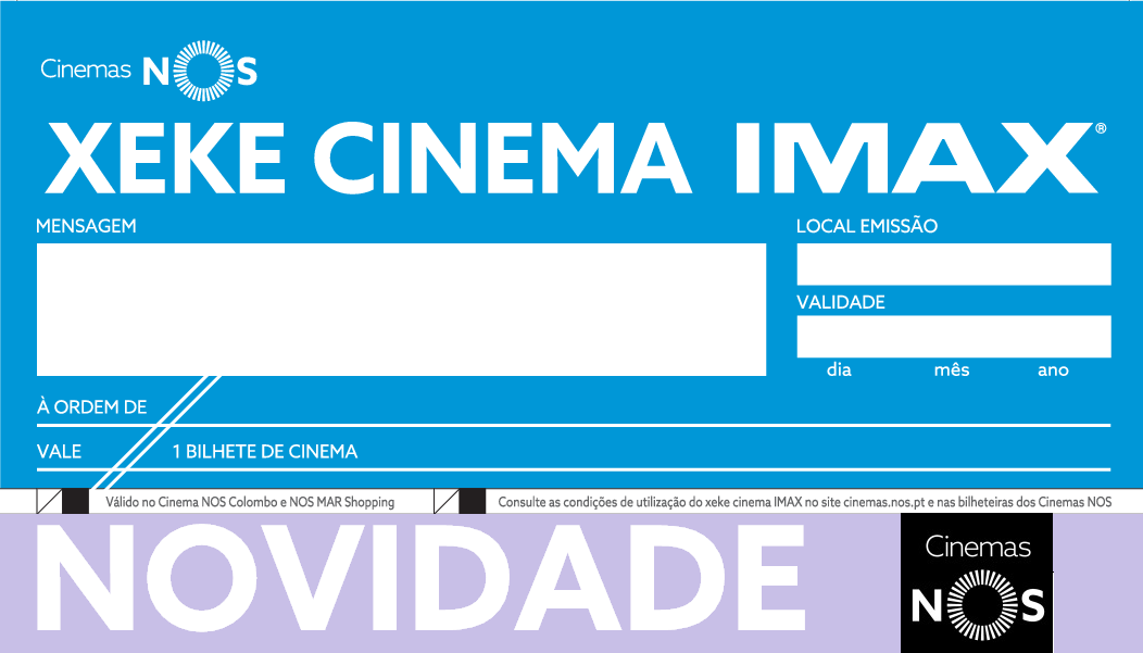 Agora já pode oferecer Xekes Cinema IMAX